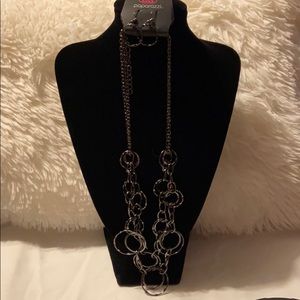 Paparazzi necklace and earrings set